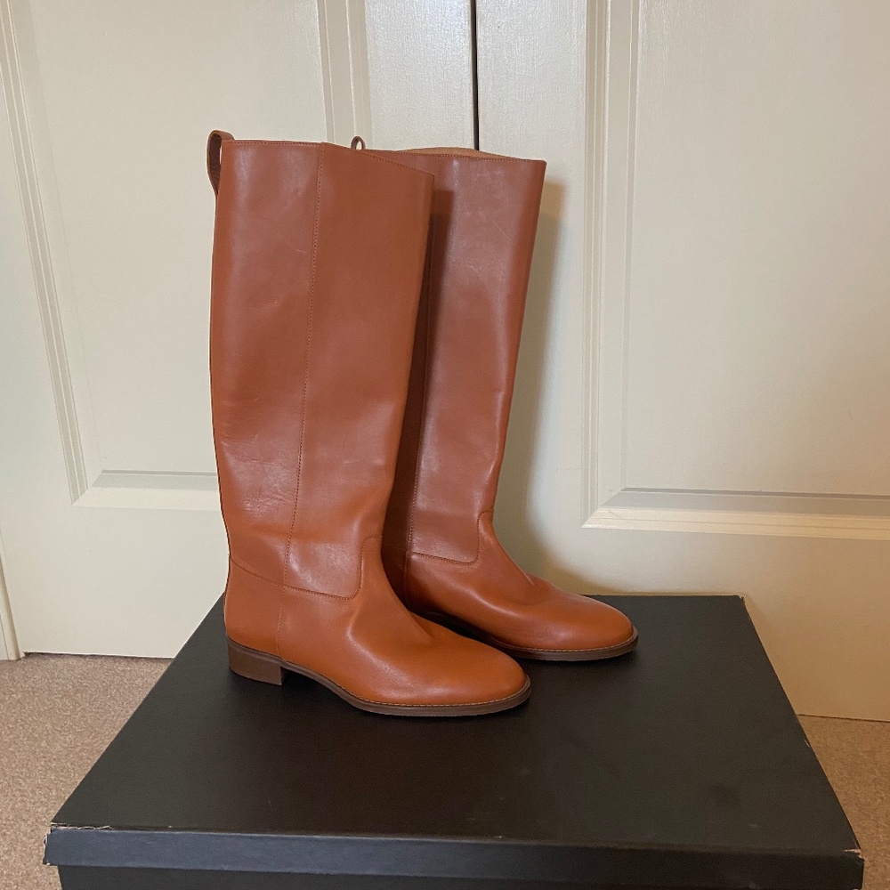New J Crew Leather Riding Boots 9.5